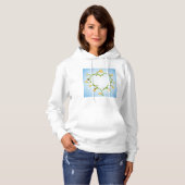 Lentbloemen Kunst Womens Hodie Hoodie (Voorkant volledig)