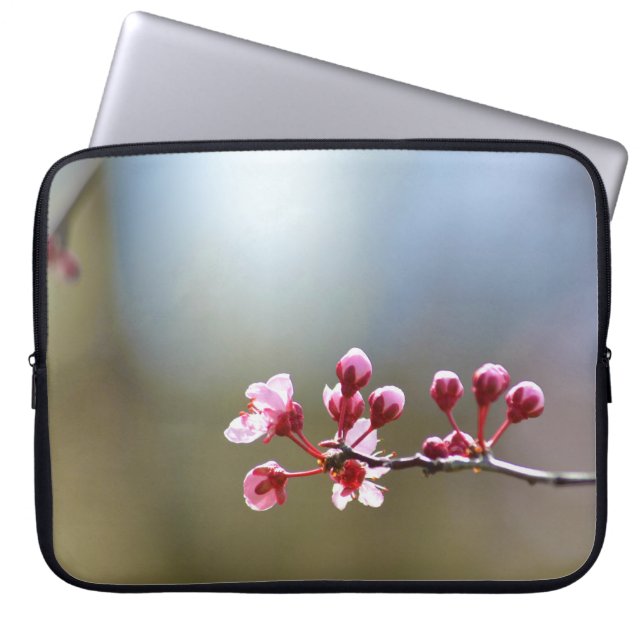 Lentbloemen Laptop Sleeve (Voorkant)