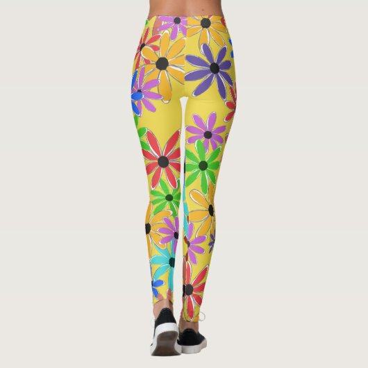 Lentbloemen Leggings (Achterkant)