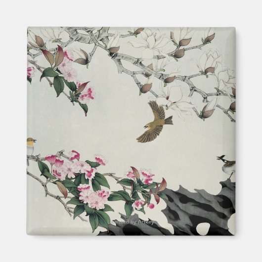 Lentbloemen Magneet (Voorkant)