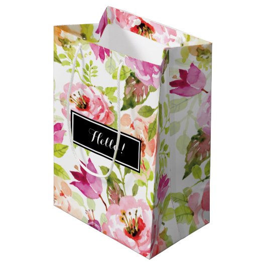 Lentbloemen Medium Cadeauzakje (Voorkant Gekanteld)