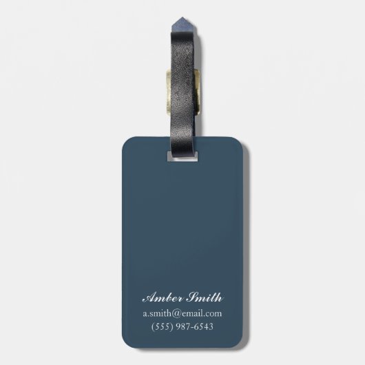 Lentbloemen - Nationaal Park van geelsteen Bagagelabel (Achterkant verticaal)