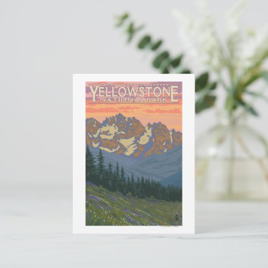 Lentbloemen - Nationaal Park van geelsteen Briefkaart (Staand voorkant)