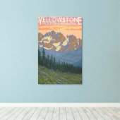 Lentbloemen - Nationaal Park van geelsteen Canvas Afdruk (Insitu (Houten vloer))