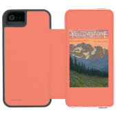 Lentbloemen - Nationaal Park van geelsteen Incipio iPhone Portemonnee Hoesje (Agenda Open)