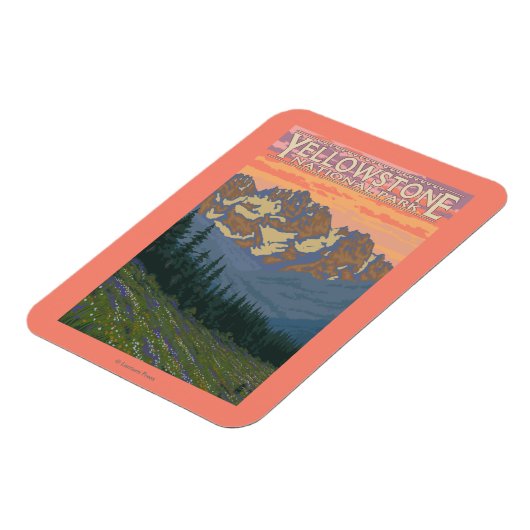 Lentbloemen - Nationaal Park van geelsteen Magneet (Linkerzijde)