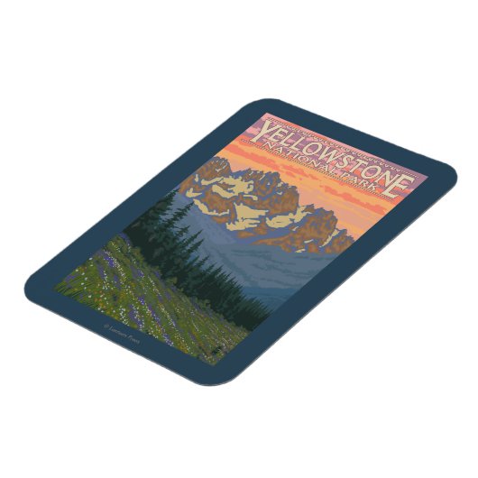 Lentbloemen - Nationaal Park van geelsteen Magneet (Linkerzijde)