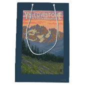 Lentbloemen - Nationaal Park van geelsteen Medium Cadeauzakje (Achterkant)