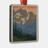 Lentbloemen - Nationaal Park van geelsteen Metalen Ornament (Rechts)