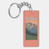 Lentbloemen - Nationaal Park van geelsteen Sleutelhanger (Voorkant Links)