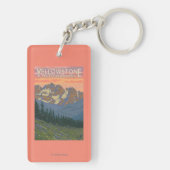 Lentbloemen - Nationaal Park van geelsteen Sleutelhanger (achterkant)