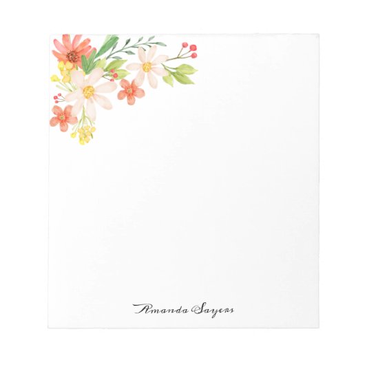 Lentbloemen Notitieblok (Voorkant)