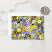 Lentbloemen Notitiekaartje (Voorkant / Achterkant in situ)