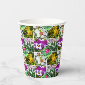Lentbloemen Papieren Bekers (Voorkant)