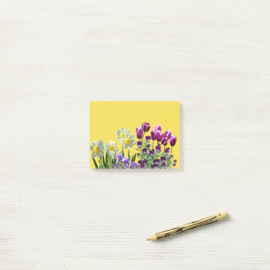 Lentbloemen Post-it® Notes (Op bureau)
