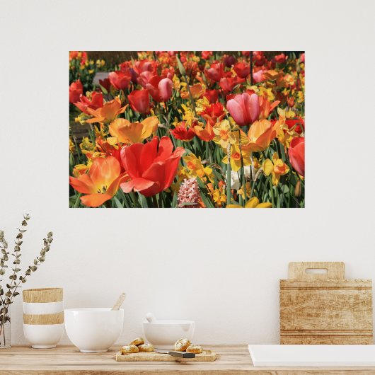 Lentbloemen Poster (Keuken)