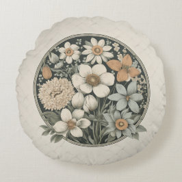 Lentbloemen Rond Kussen