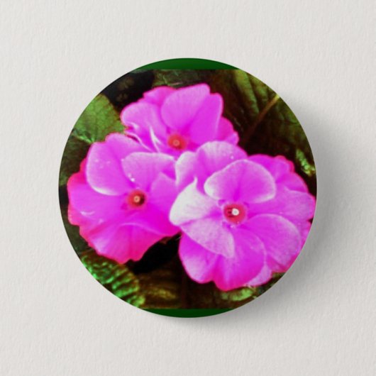 Lentbloemen Ronde Button 5,7 Cm (Voorkant)