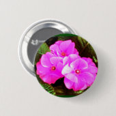 Lentbloemen Ronde Button 5,7 Cm (Voorkant /achterkant)