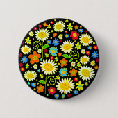 Lentbloemen Ronde Button 5,7 Cm (Voorkant)