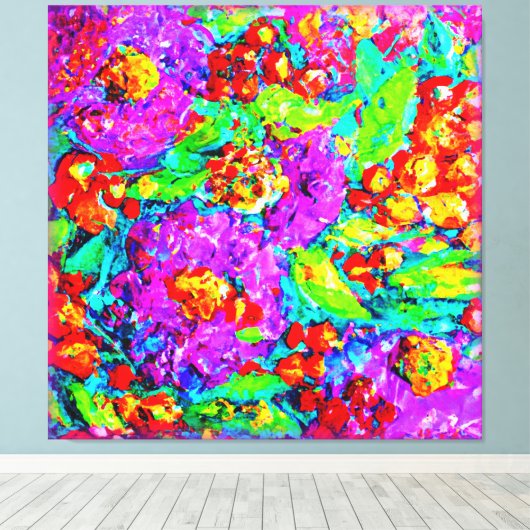 Lentbloemen schilderen. Bestel nu Canvas Afdruk (Insitu (Houten vloer))