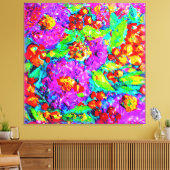 Lentbloemen schilderen. Bestel nu Canvas Afdruk (Insitu (Woonkamer))