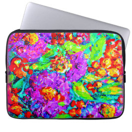 Lentbloemen schilderen. Bestel nu Laptop Sleeve