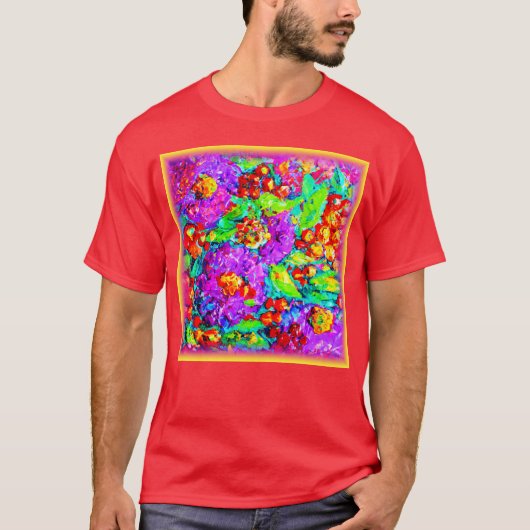 Lentbloemen schilderen. Bestel nu T-shirt (Voorkant)