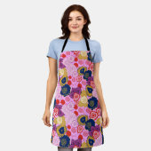 Lentbloemen Schort (Gedragen)