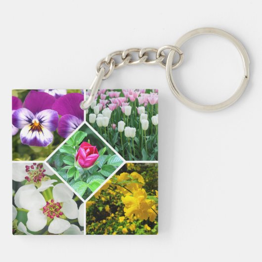 Lentbloemen Sleutelhanger (Achterkant)
