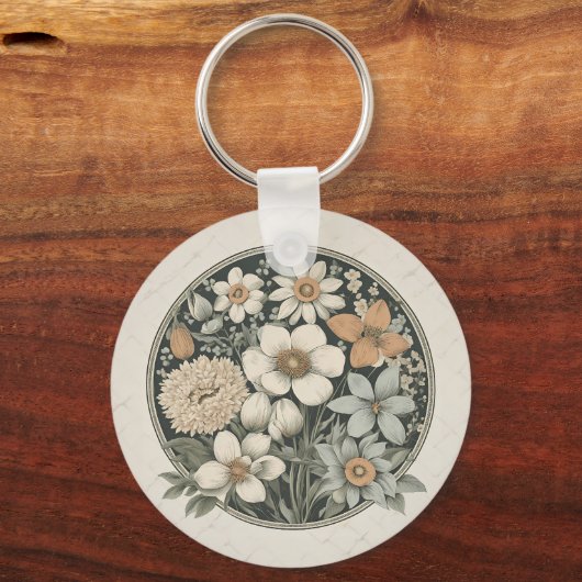 Lentbloemen Sleutelhanger (Achterkant)