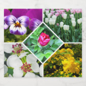 Lentbloemen Sparkling Wijnetiket (Enkel label)