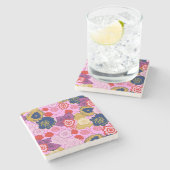 Lentbloemen Stenen Onderzetter (Zijkant)