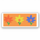 Lentbloemen Sticker (Voorkant)
