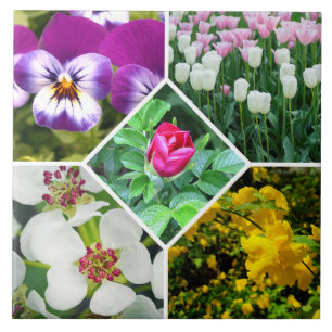 Lentbloemen Tegeltje