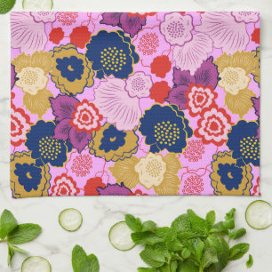 Lentbloemen Theedoek