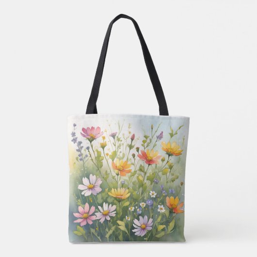 Lentbloemen Tote Bag (Achterkant)