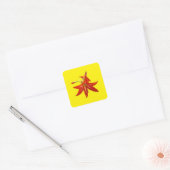 Lentbloemen Vierkante Sticker (Envelop)
