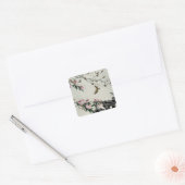 Lentbloemen Vierkante Sticker (Envelop)