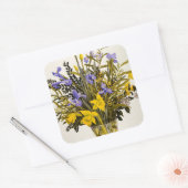 Lentbloemen Vierkante Sticker (Envelop)