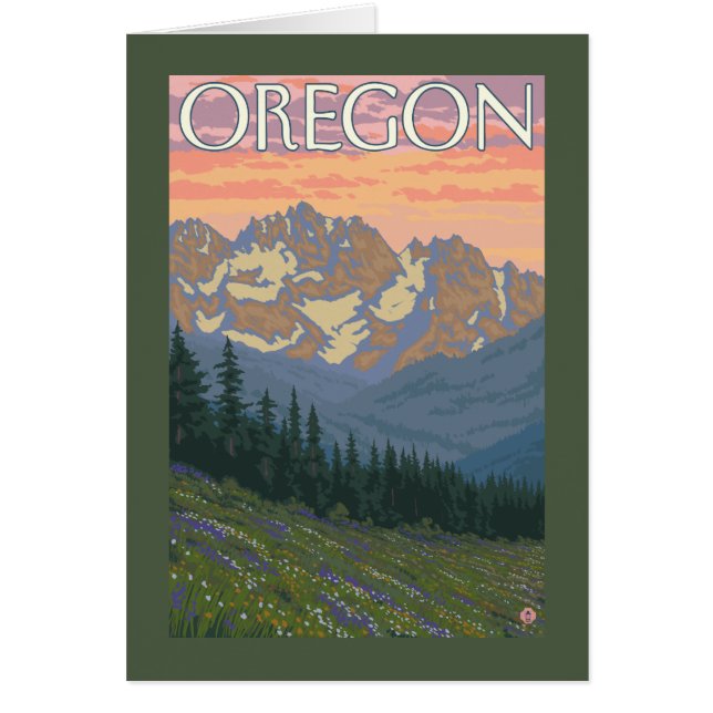 Lentbloemen — Vintage Travel Poster (Voorkant)