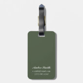 Lentbloemen — Vintage Travel Poster Bagagelabel (Achterkant verticaal)