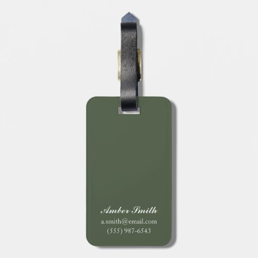 Lentbloemen — Vintage Travel Poster Bagagelabel (Achterkant verticaal)