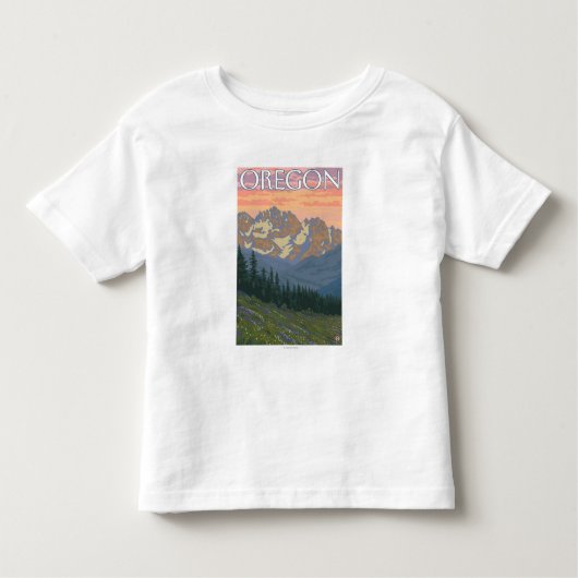 Lentbloemen — Vintage Travel Poster Kinder Shirts (Voorkant)