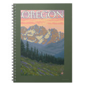 Lentbloemen — Vintage Travel Poster Notitieboek (Voorkant)