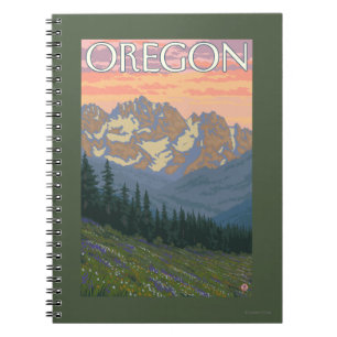 Lentbloemen — Vintage Travel Poster Notitieboek