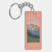 Lentbloemen — Vintage Travel Poster Sleutelhanger (Voorkant Links)