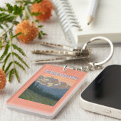 Lentbloemen — Vintage Travel Poster Sleutelhanger (Voorkant Rechts)