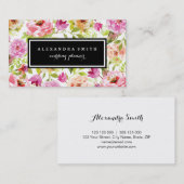 Lentbloemen Visitekaartje (Voorkant / Achterkant)