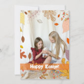Lentbloemen voor Paasfotofeestdag Kaart (Voorkant)